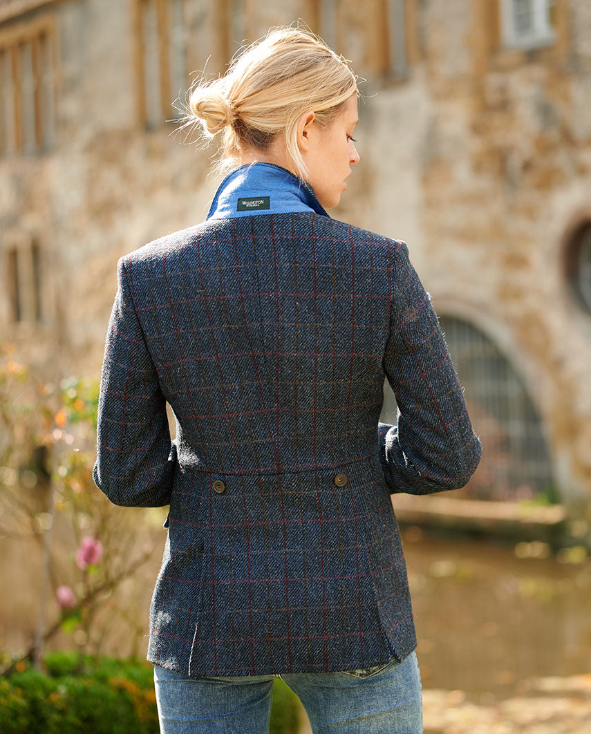 Harris Tweed Blazer ''Carola'' in scottish blue