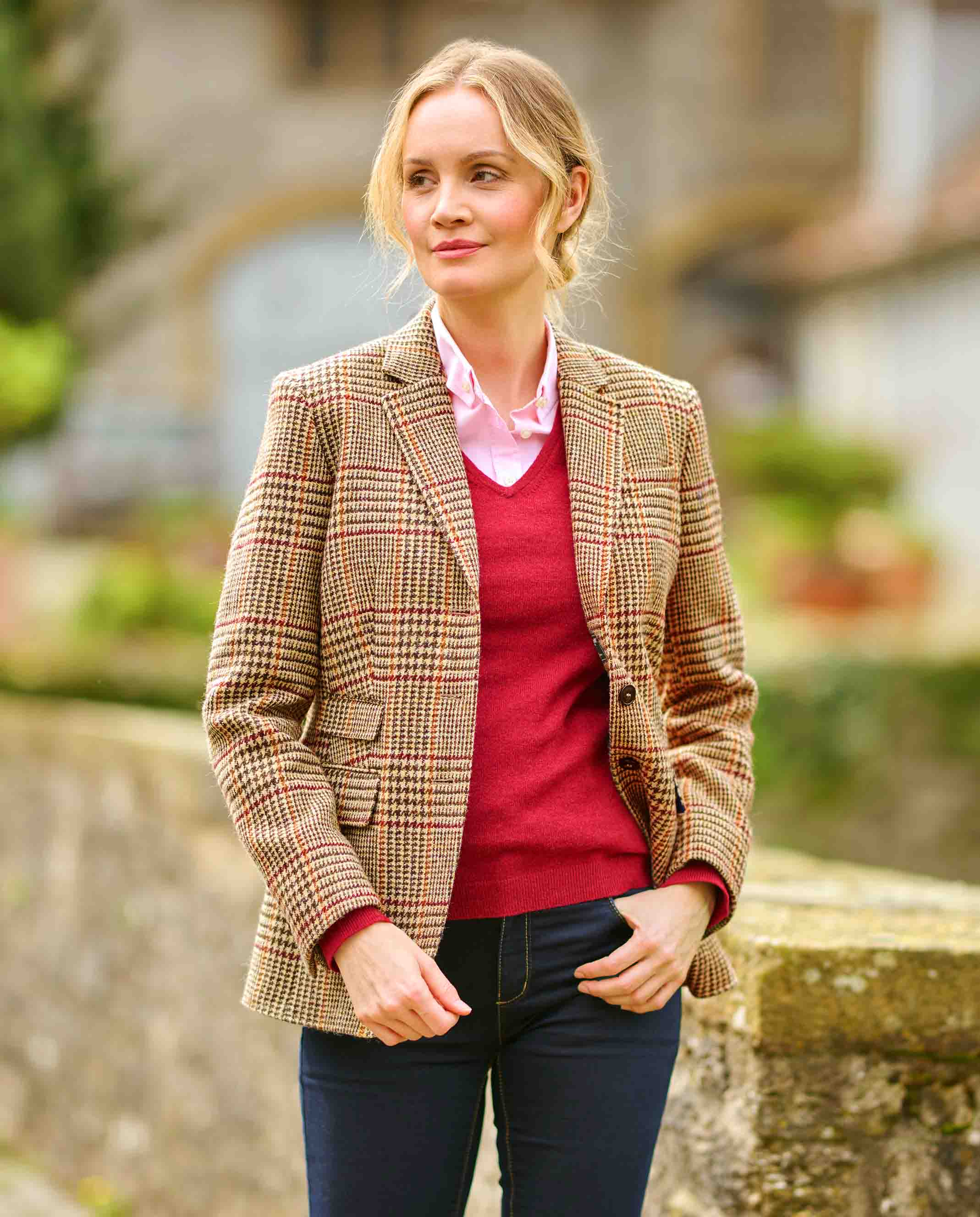 Harris Tweed Blazer ''Carola'' in Scottish Check