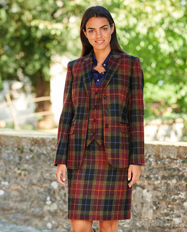 Harris Tweed Blazer "Carola" in Check of Island