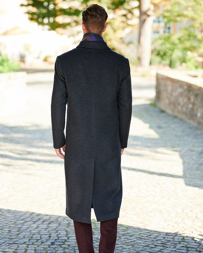 Men's coat ''Delchester'' in wool-cashmere quality