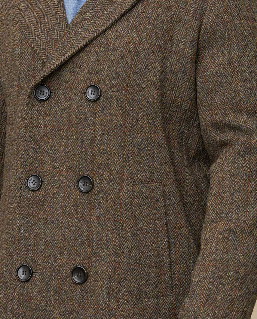 Herren Cabanjacke ,,Seaberg'' aus Harris Tweed –  Evergreen