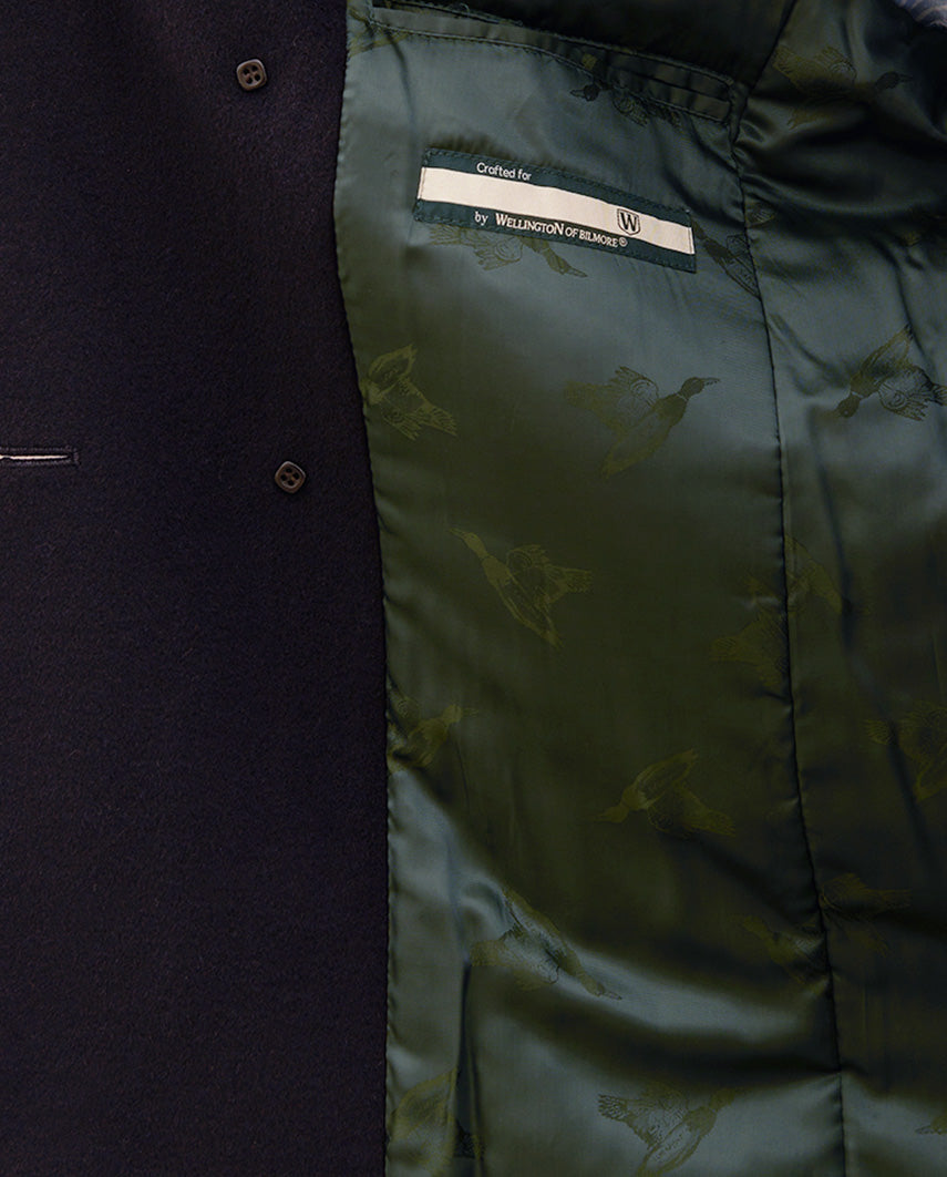 Men's pea coat "Seaberg" in navy made of wool-cashmere blend