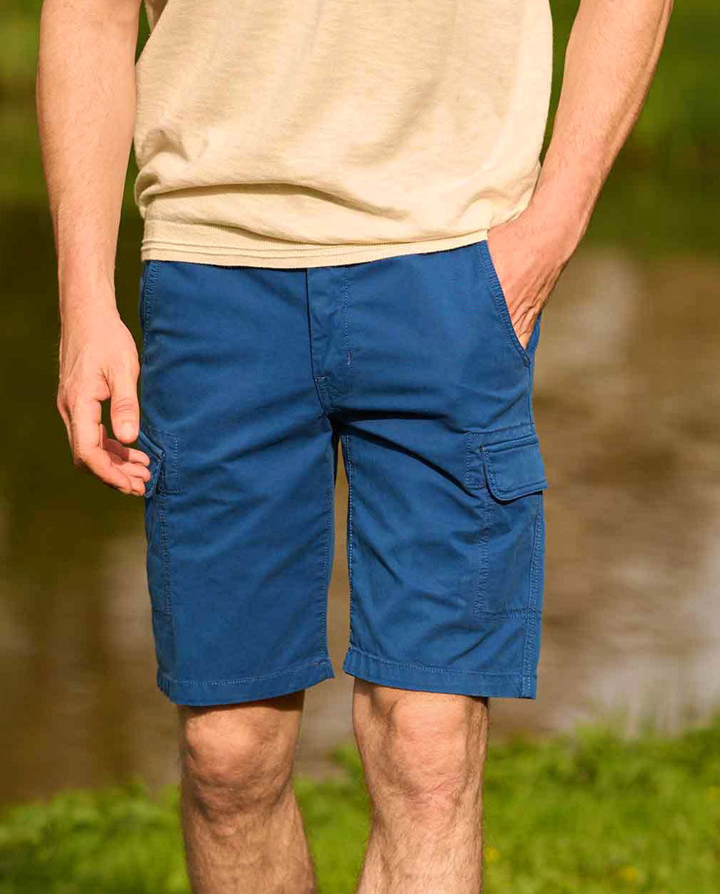 Herren Cargo Shorts ''Mr. Mane'' in blue