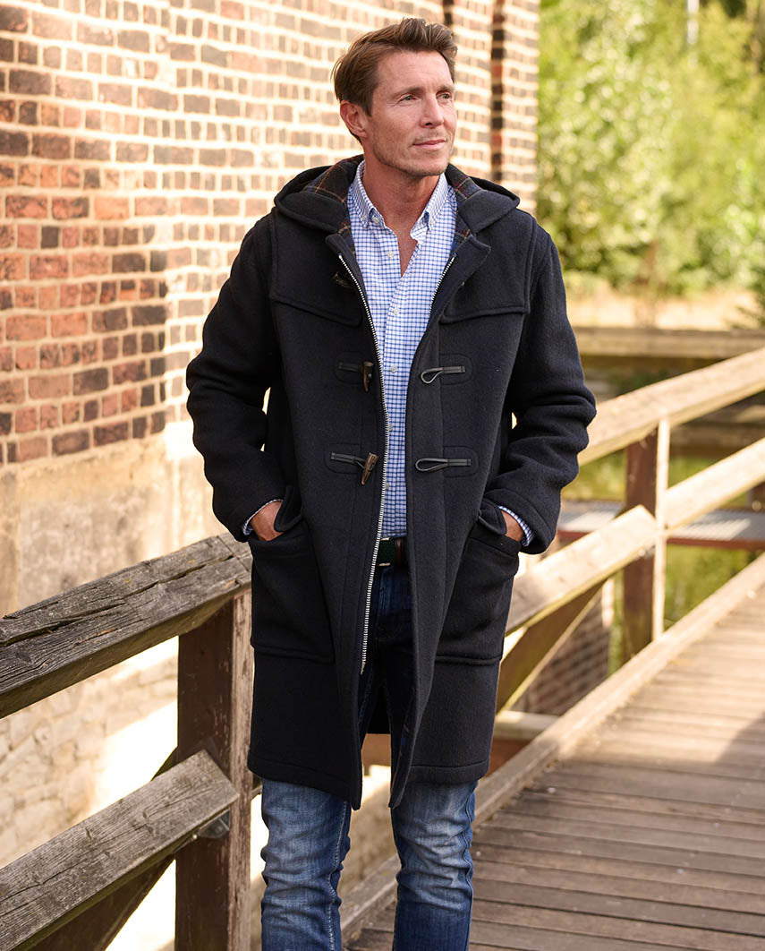 Duffle coat ”Men's Duffle” for men in navy