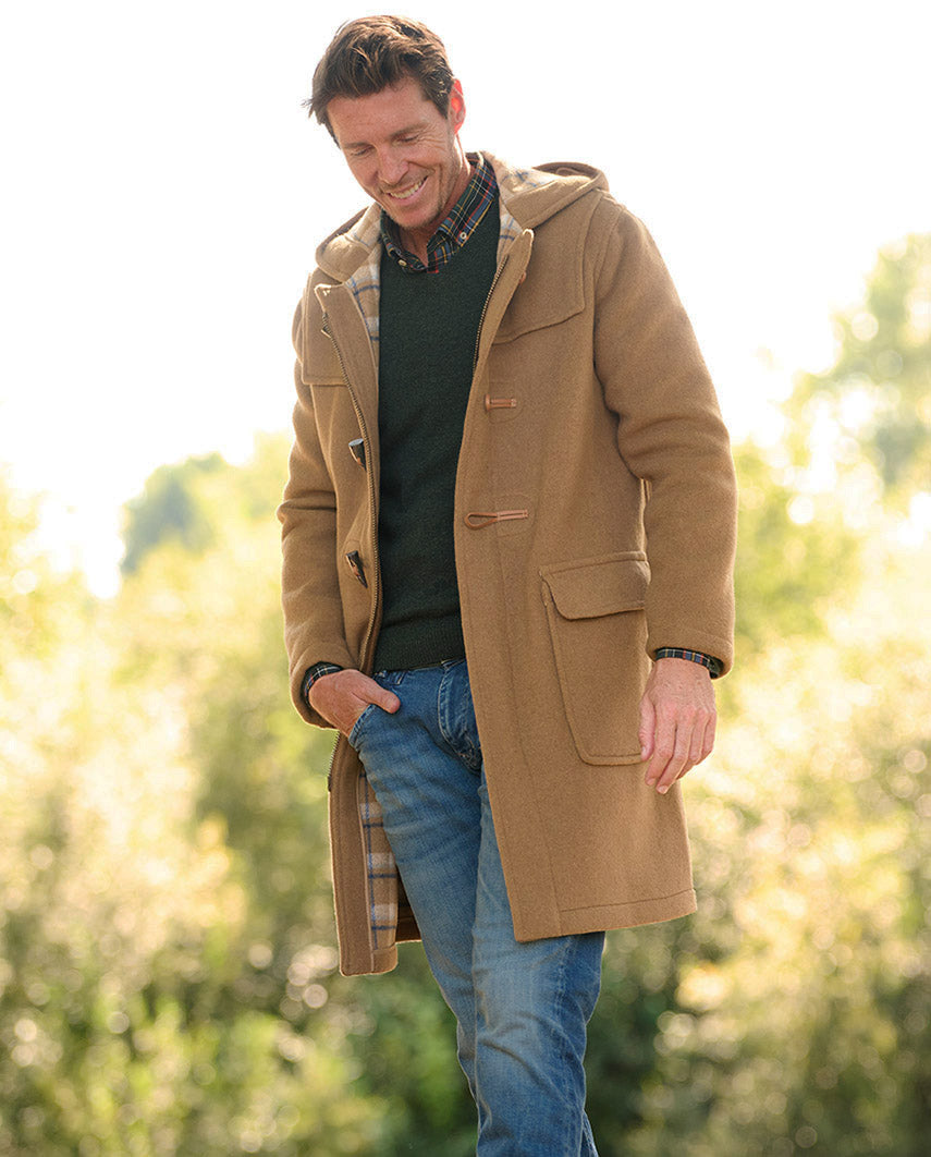 Duffle coat ”Men's Duffle” for men in camel