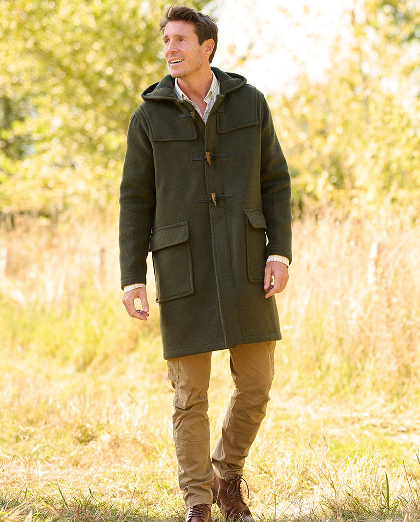 Duffle coat ”Men's Duffle” for men in olive