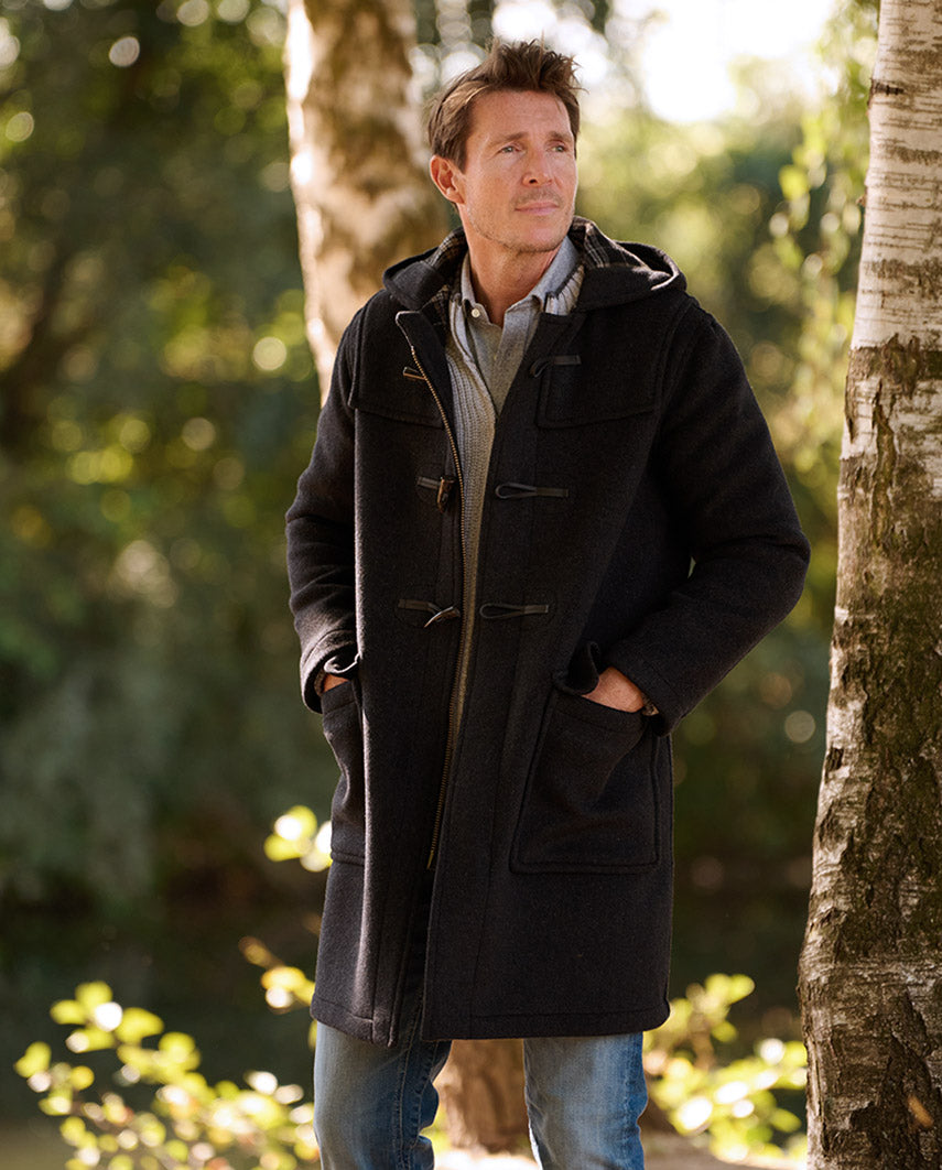 Duffle coat ”Men's Duffle” for men in anthra