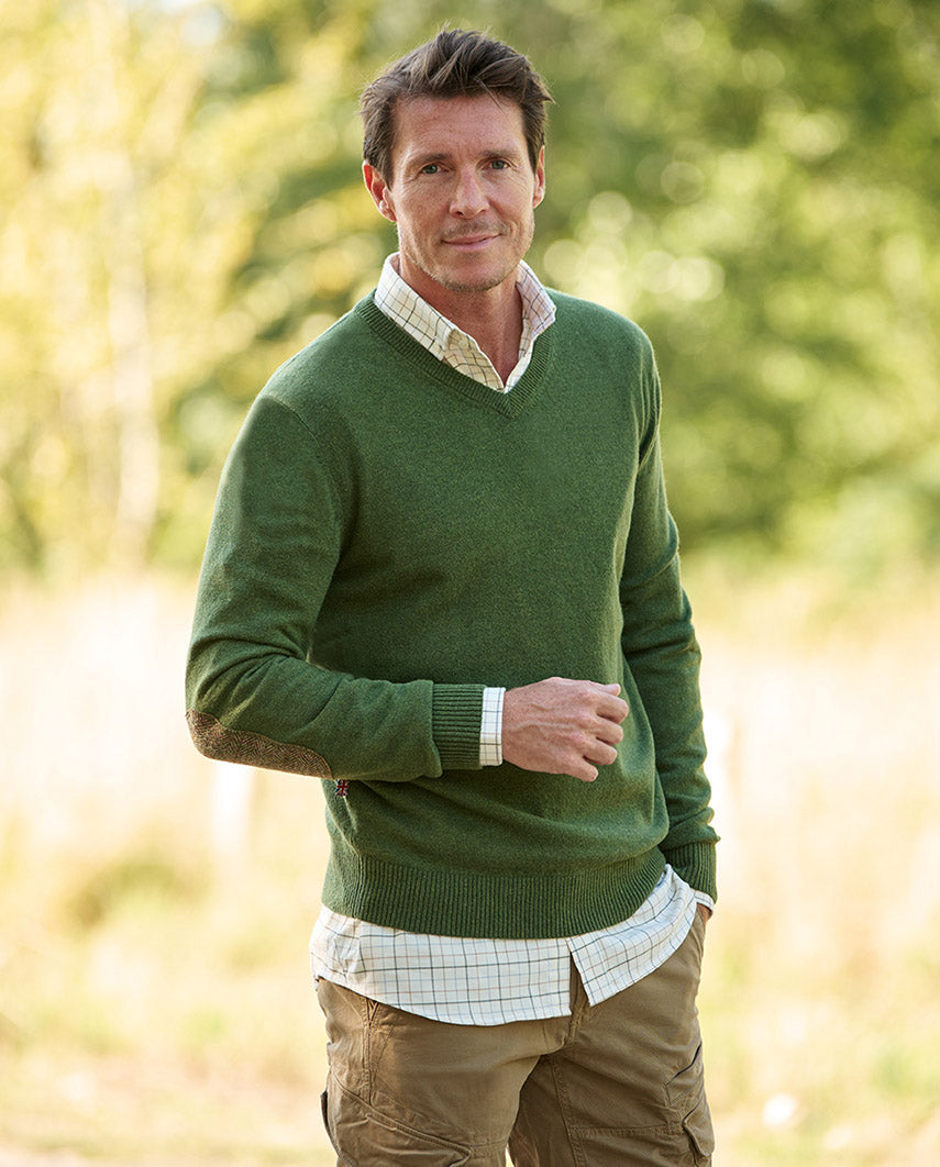 Merino-Pullover ''Jack'' in dill