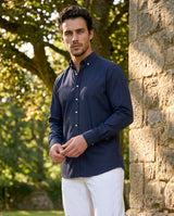Button Down Hemd "Steward" in navy