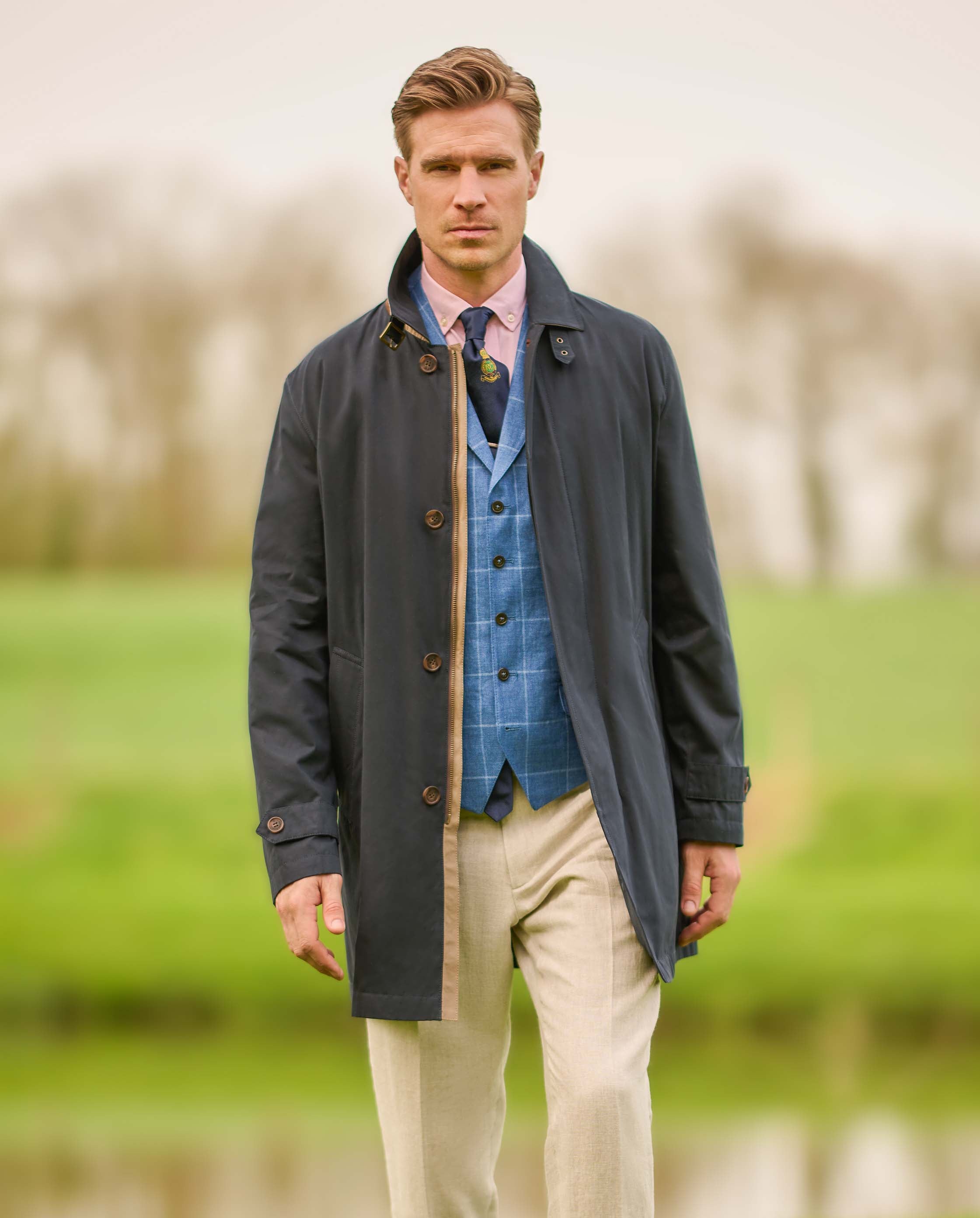 Herren Kurzmantel ”Stirling” in navy