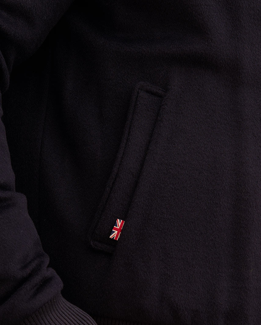 Herenblouson "Lumber" van wol-kasjmier in navy