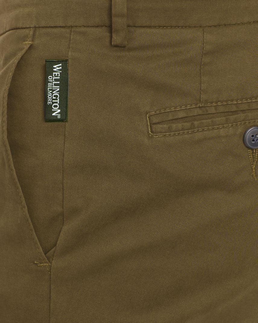Men's winter chinos 'Mr. Jones' in Mud - Premium Pima Cotton
