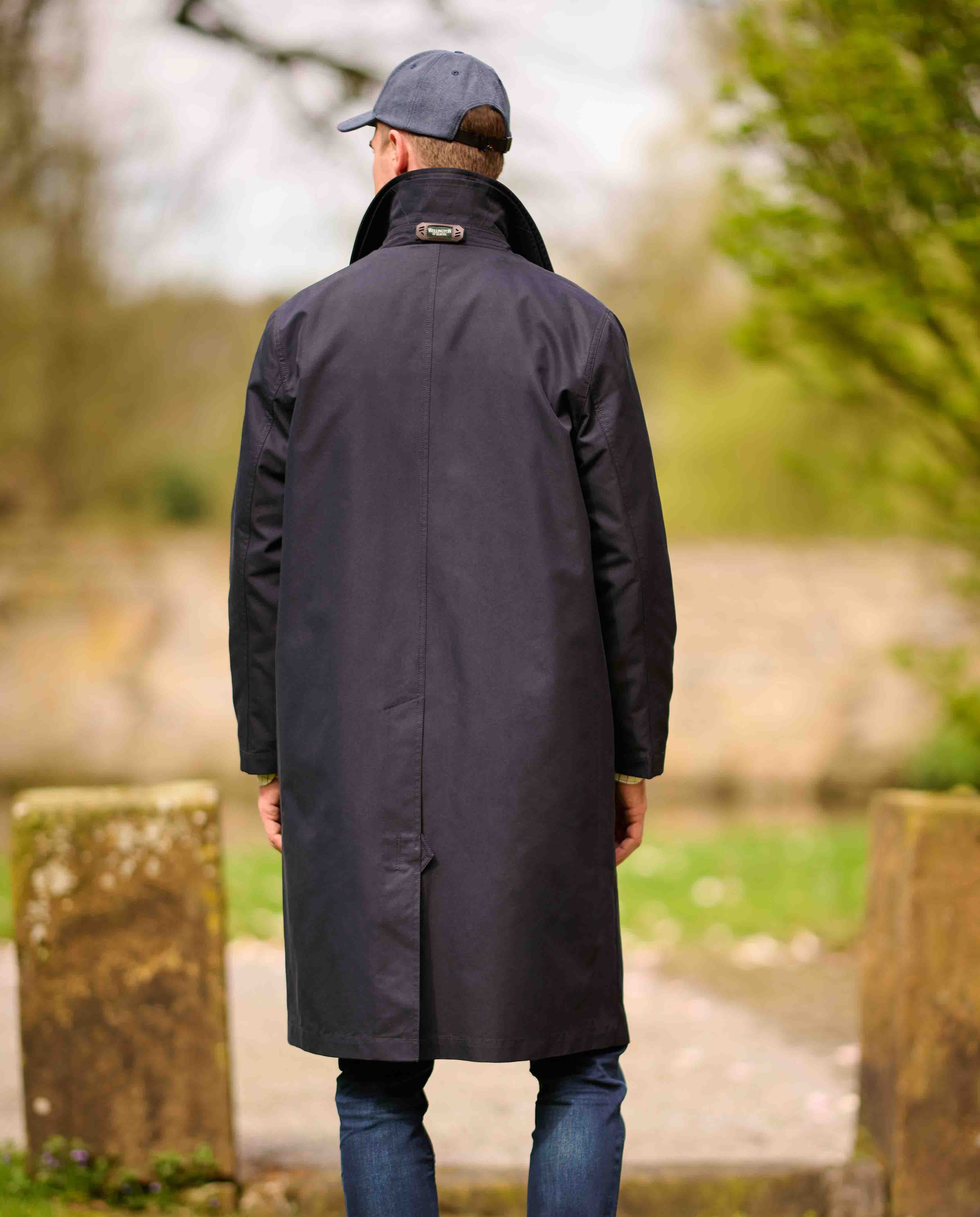 Blue men's coat "Finchester All Season" made of cotton