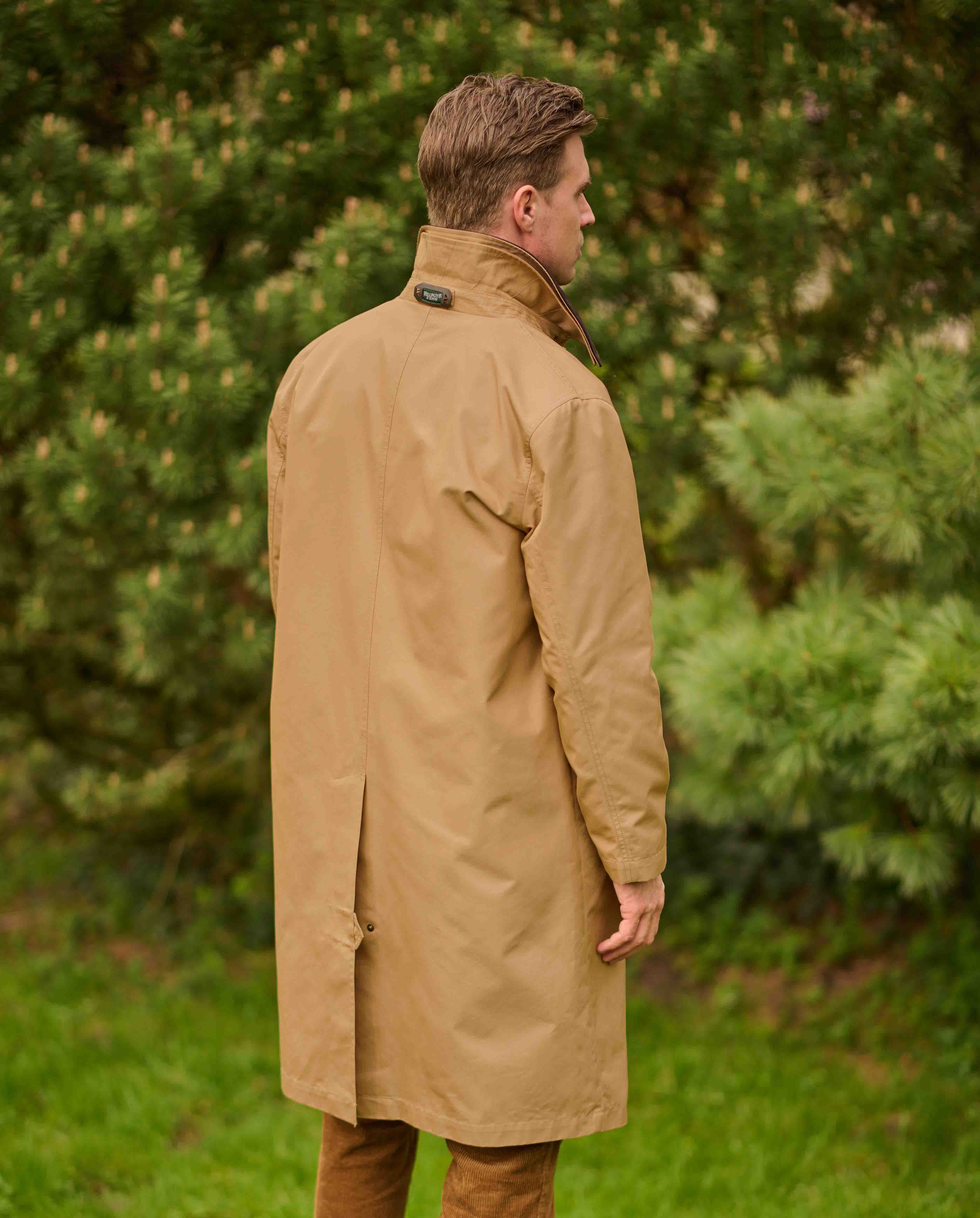 Classic cotton coat "Finchester" for all seasons in beige