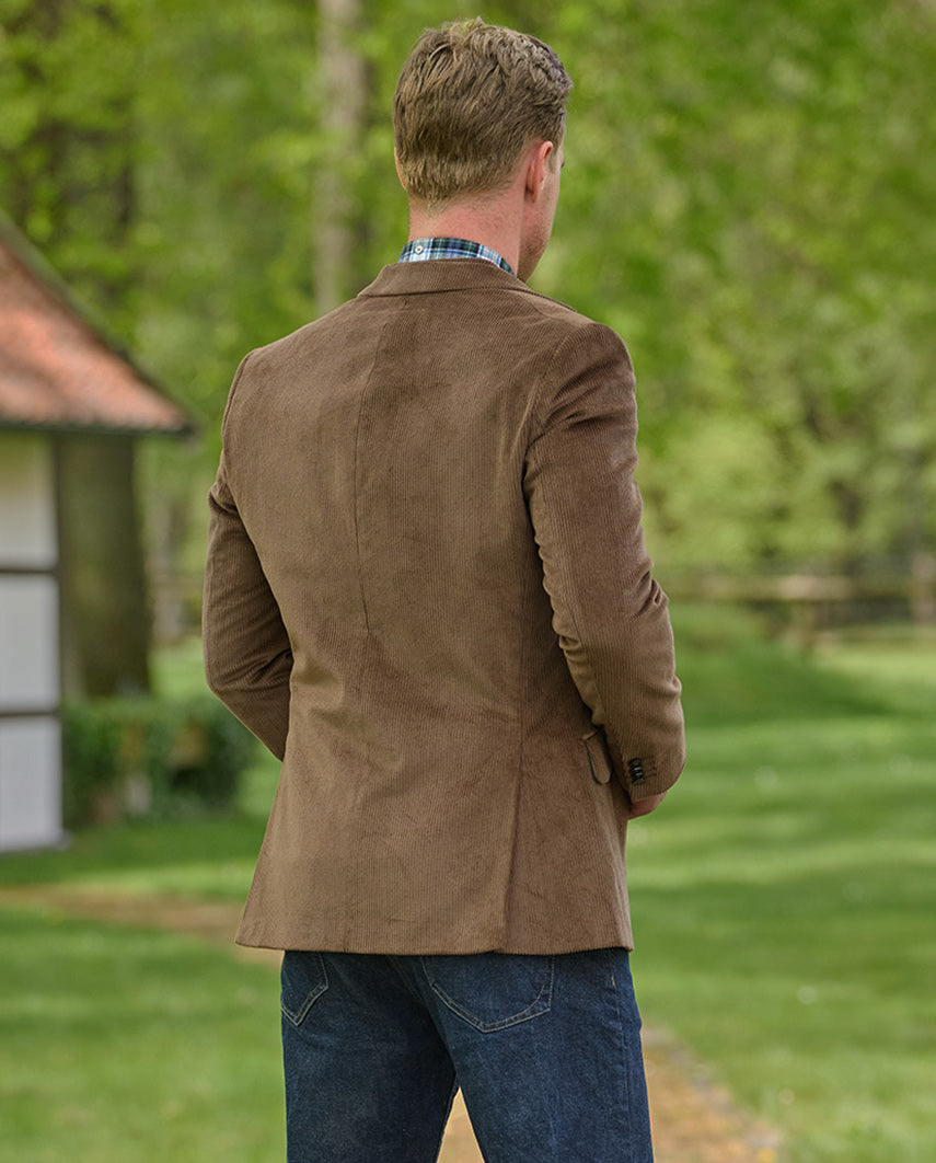 Men's corduroy jacket ''London'' in mud