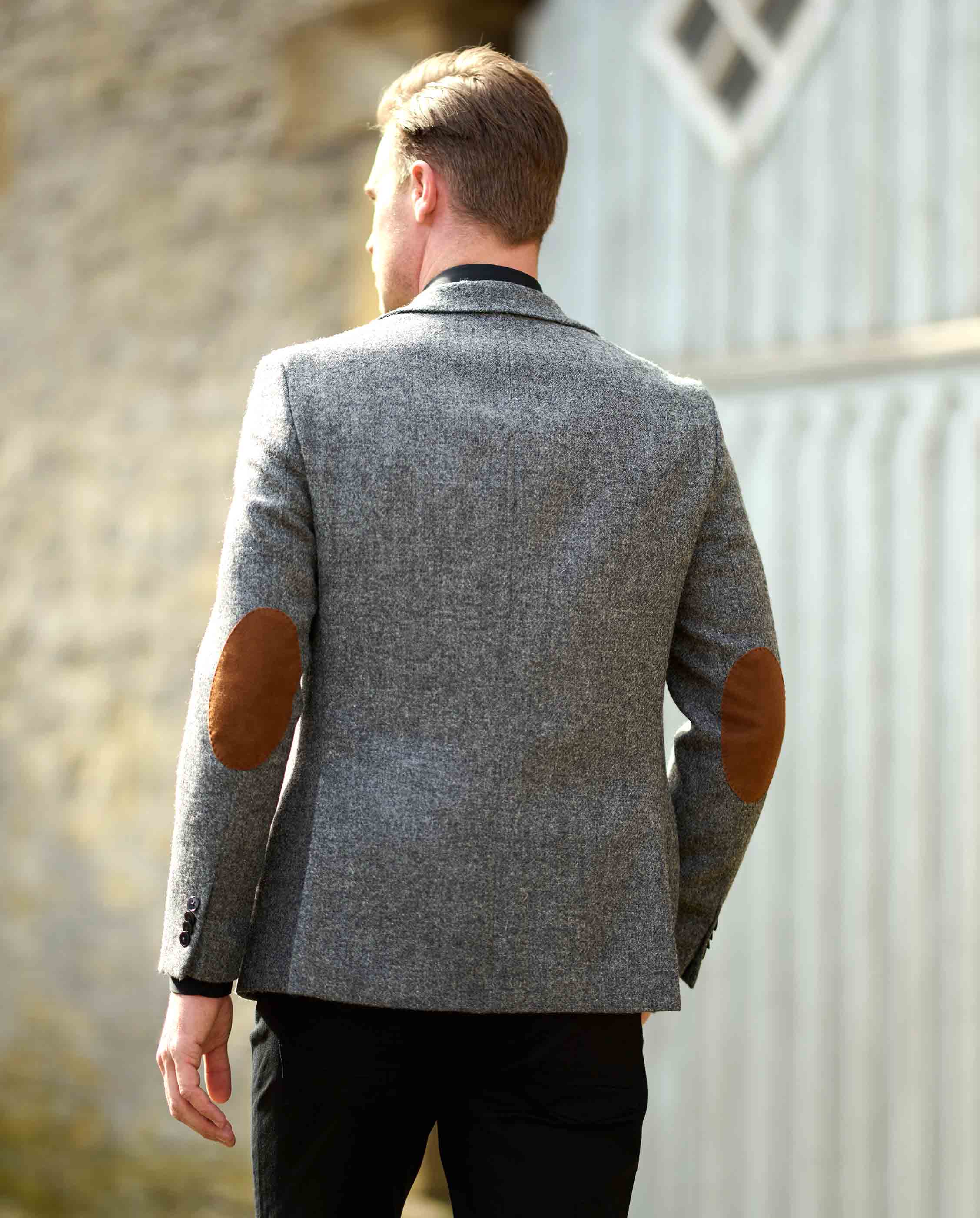 Harris Tweed jacket ''London'' in anthra melange