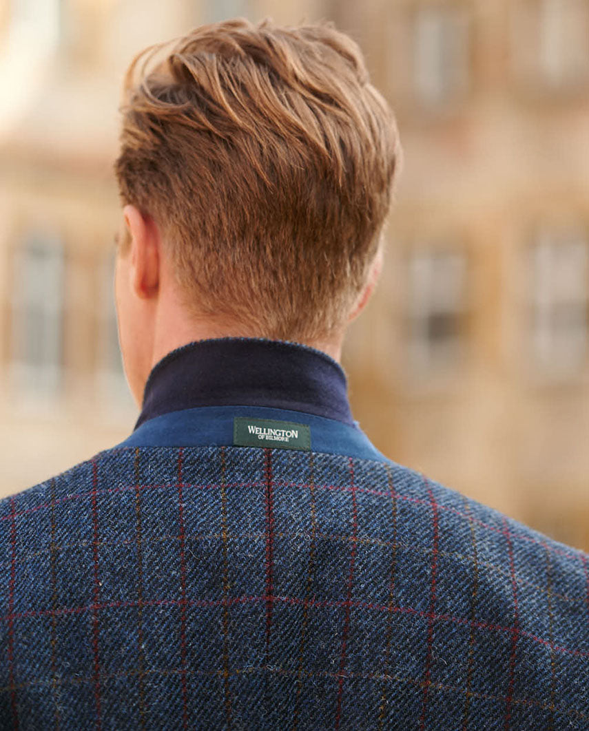 Harris Tweed Sakko ''London'' in scottish blue