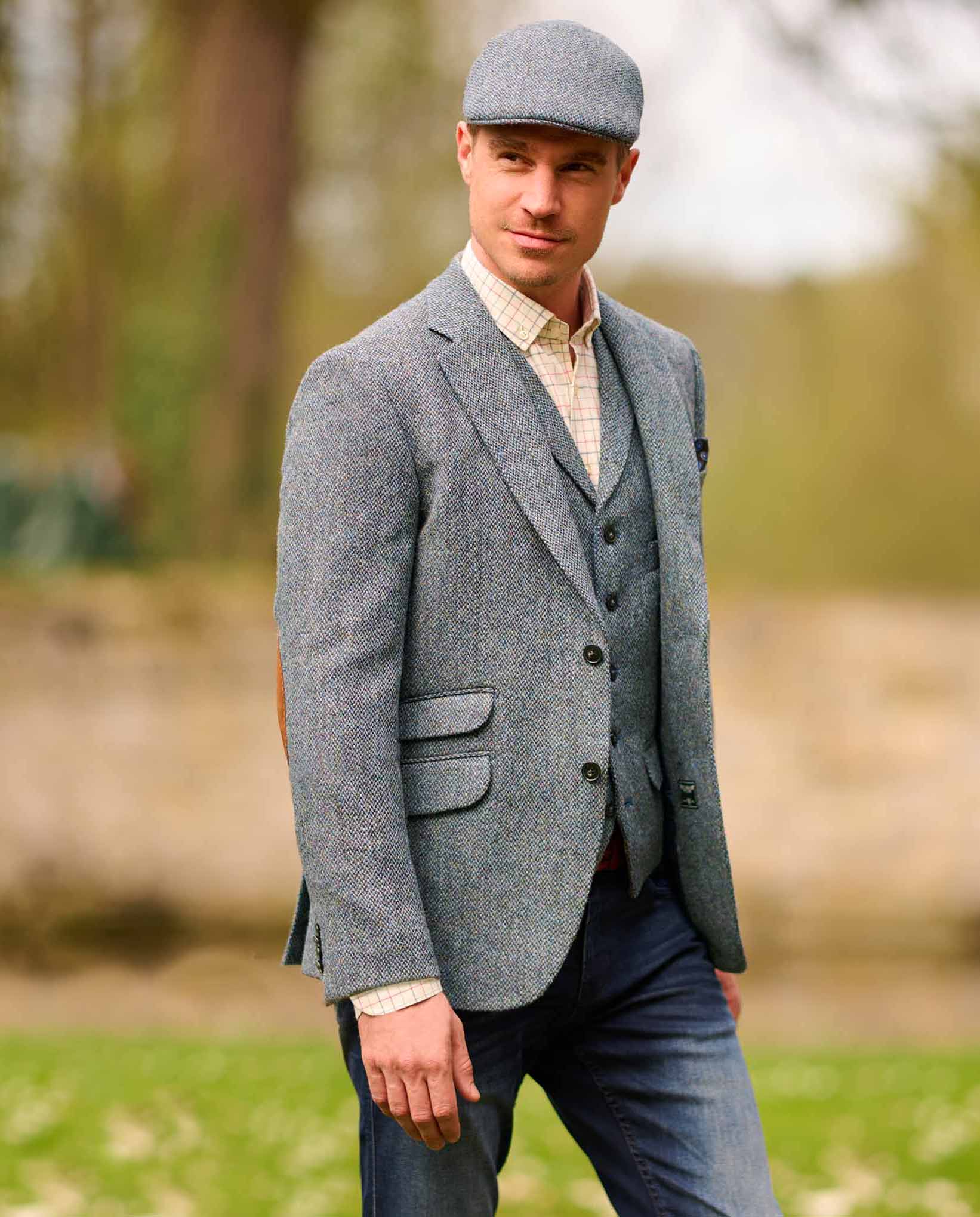 Harris Tweed jacket ''London'' in Tweed of Water