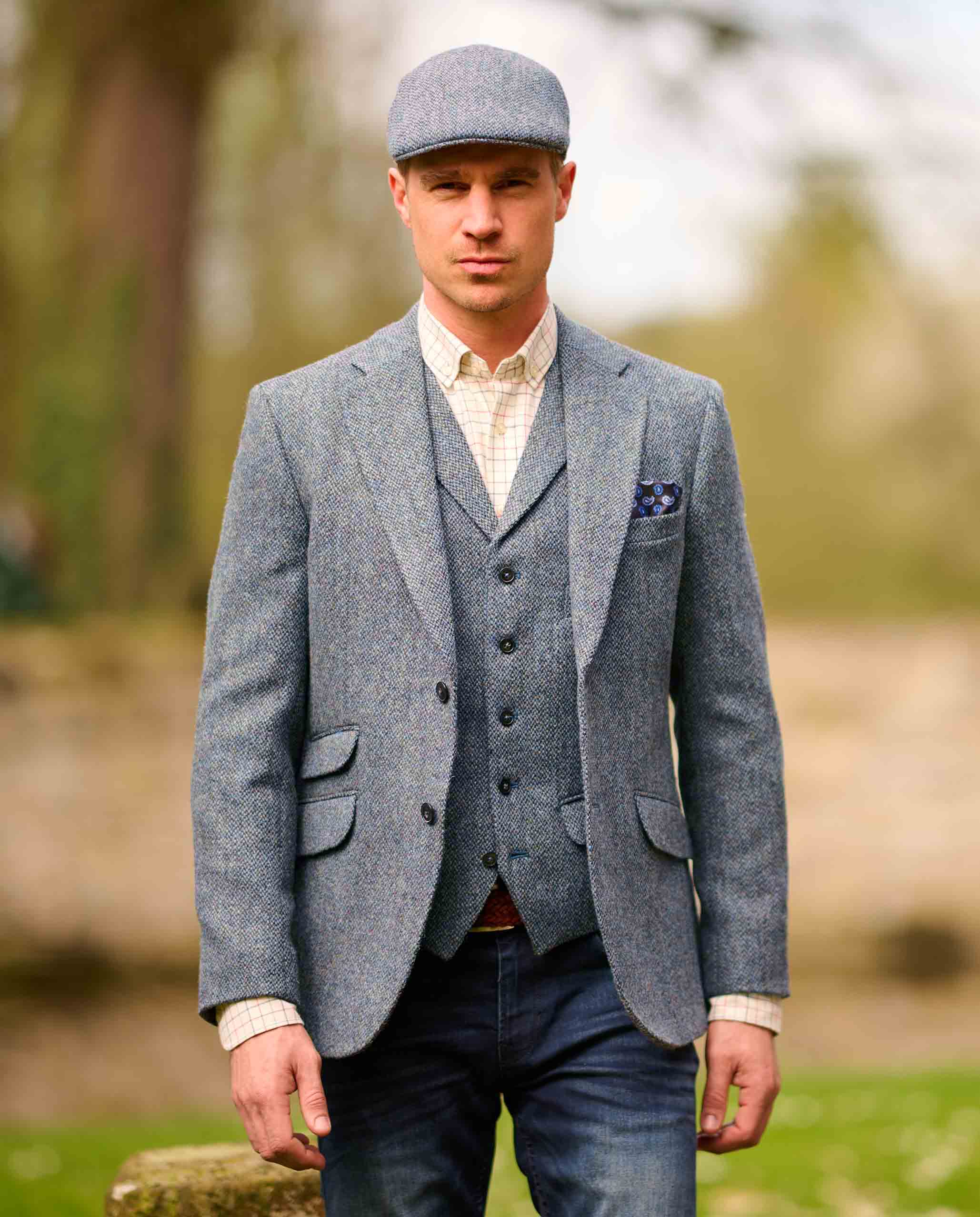 Harris Tweed jacket ''London'' in Tweed of Water