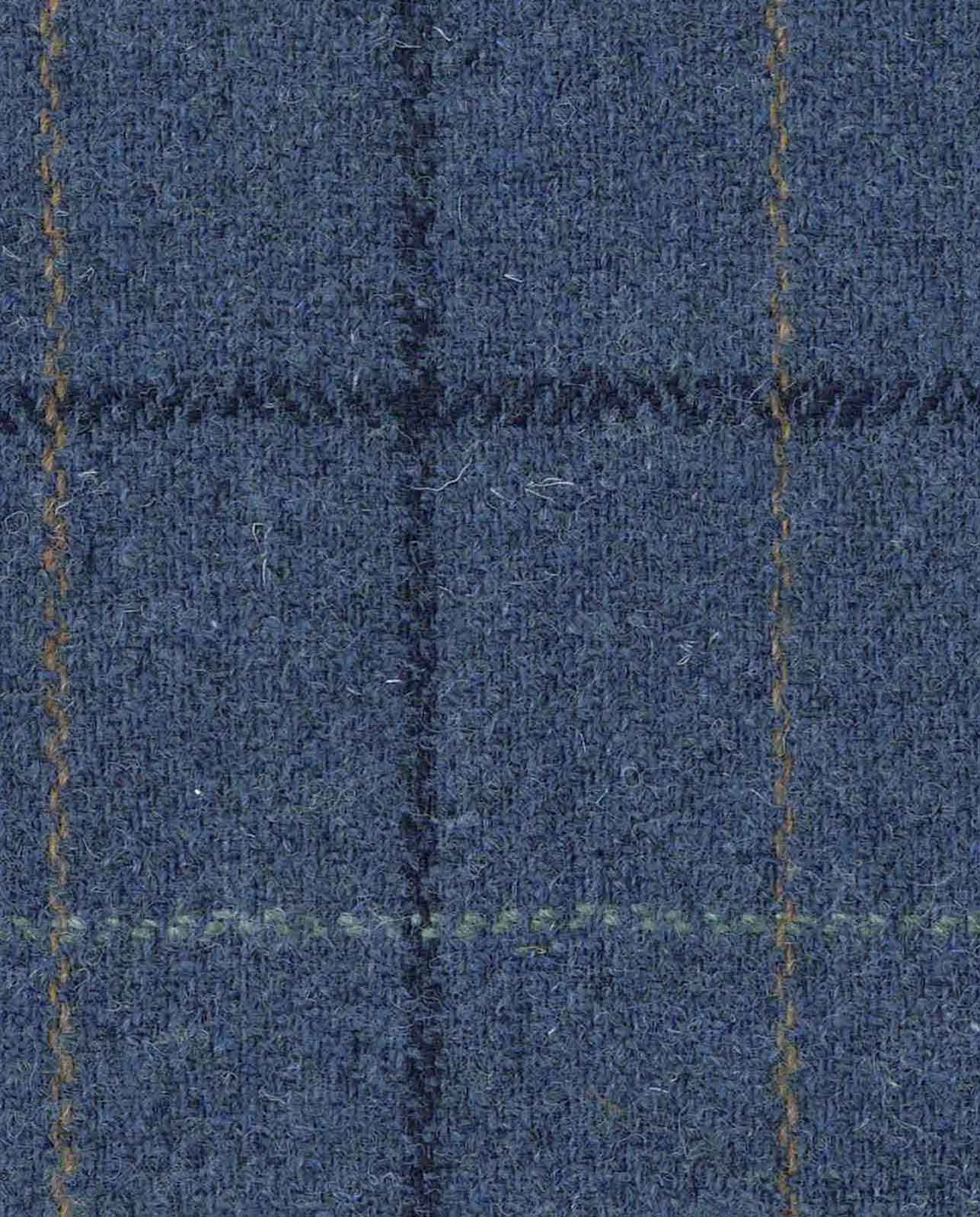 Harris Tweed Sakko ''London'' in blue overcheck