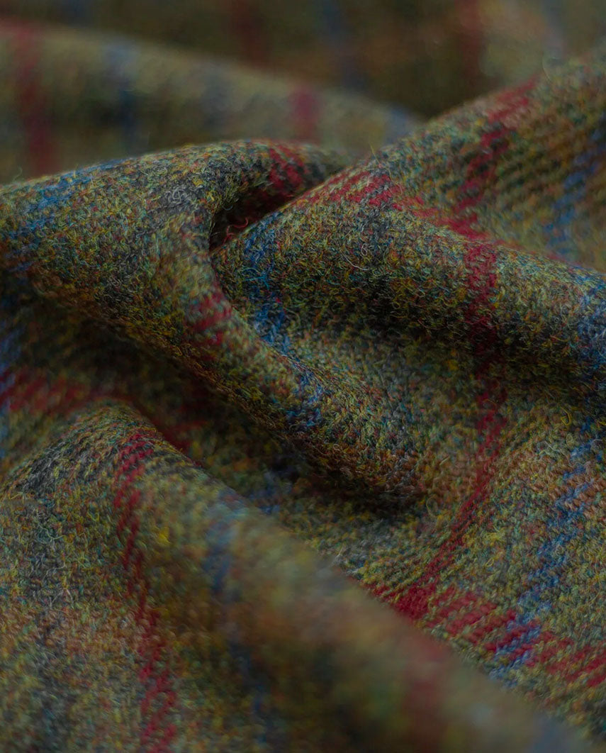 Harris Tweed jacket "London" in red-blue check