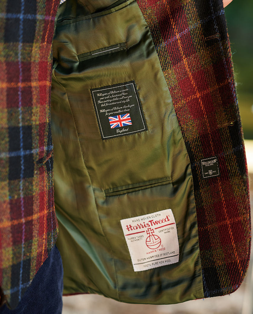 Harris Tweed jacket ''London'' in Check of Island