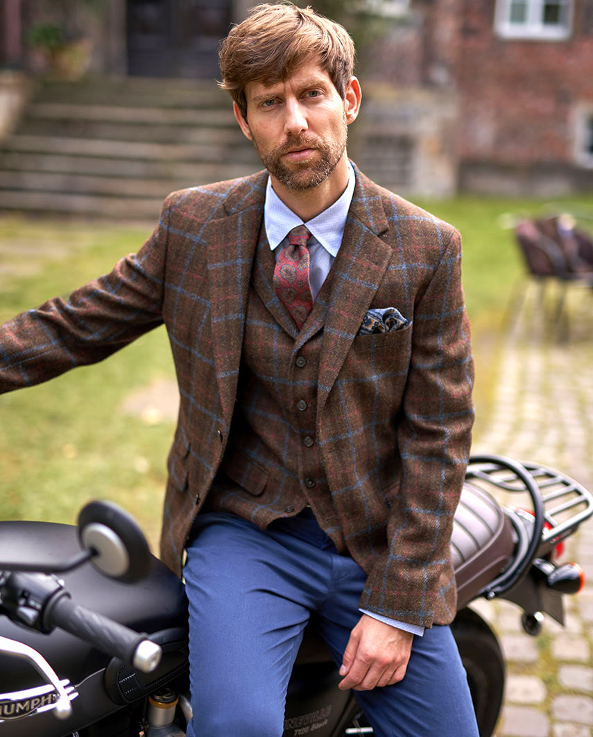 Harris Tweed jacket ''London'' in Lord's Overcheck