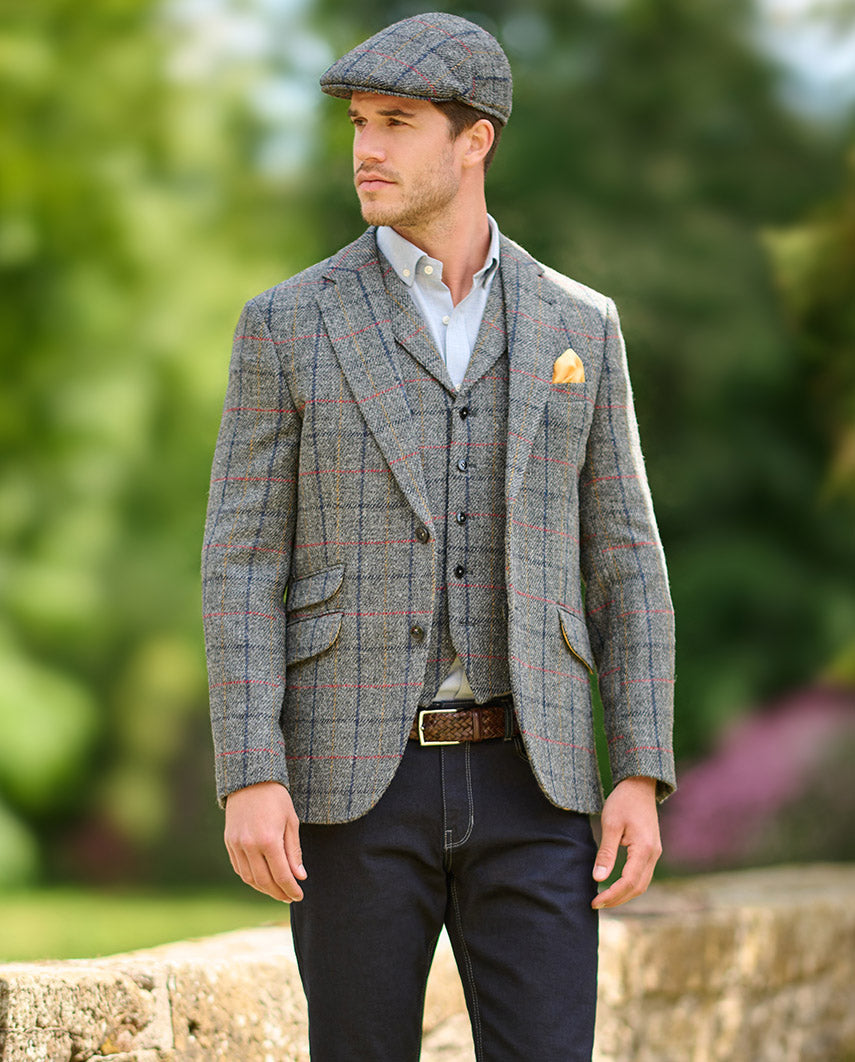 Harris Tweed jacket ''London'' in anthra check
