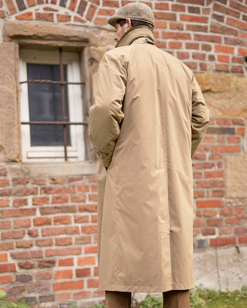 Men's coat ''Bonchester'' with raglan sleeves in dark sand