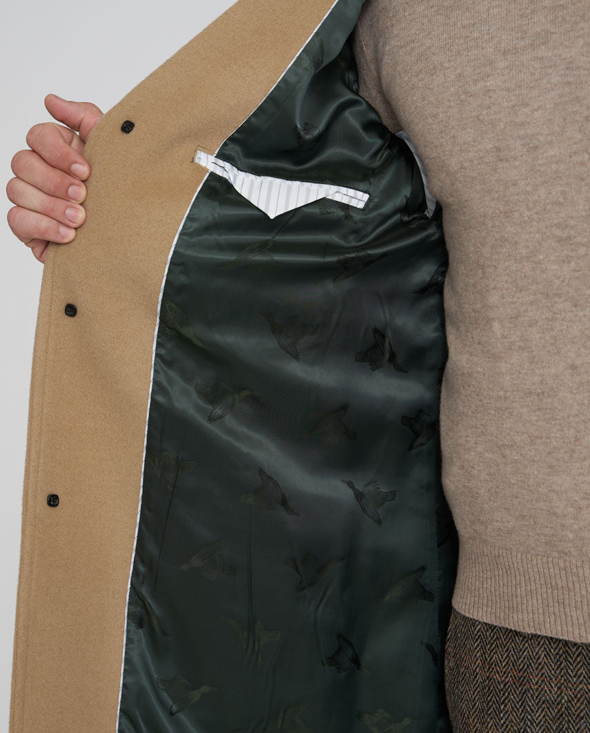 Men's Coat "Howard" in camel made of wool-cashmere blend