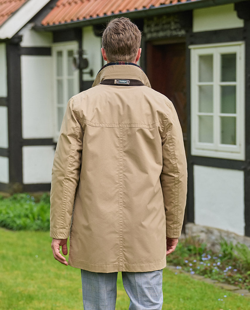 beige Herrenjacke ''Finrock CK'' mit ausknöpfbarem Futter