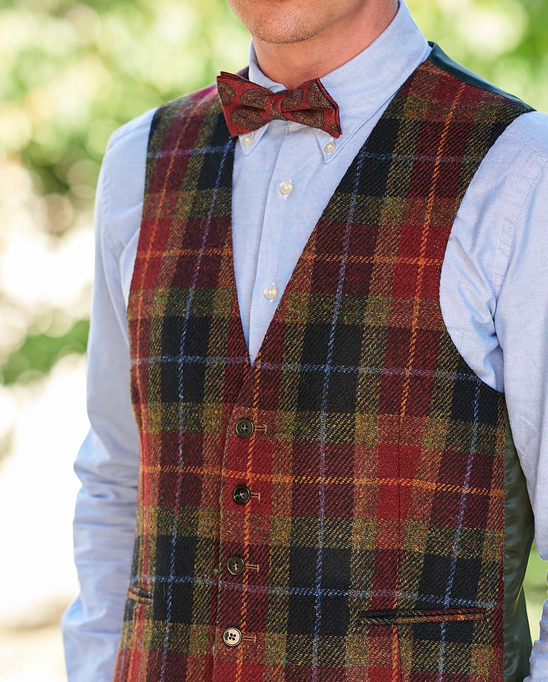 Tailor - chice Weste aus original Harris Tweed in Check of Island