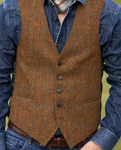 Harris Tweed Weste ''Tailor'' in Country Classic