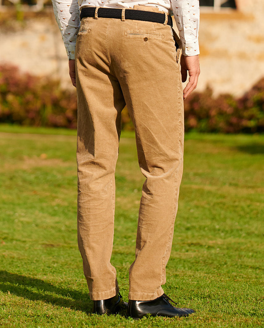 Herren Cordhose ''Mr. Bradley'' mit höchstem Tragekomfort in beige