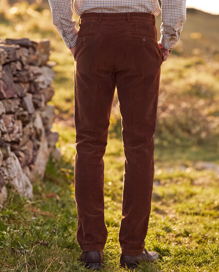 Herren Genua Cordhose ''Mr. Bradley'' in braun