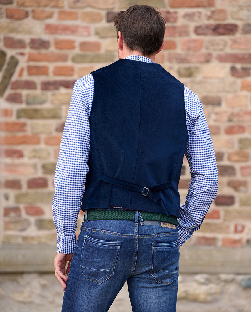 Samtweste ''Wales'' für Herren in marine