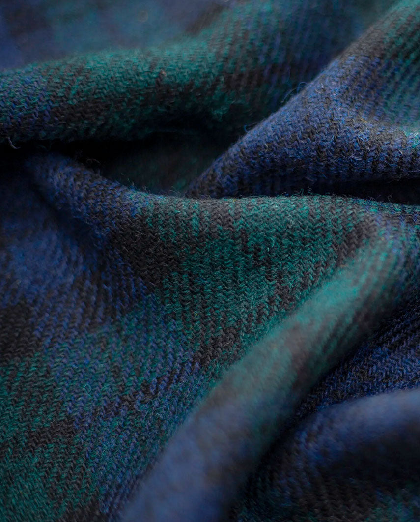 Harris Tweed Weste "Wales" in Blackwatch