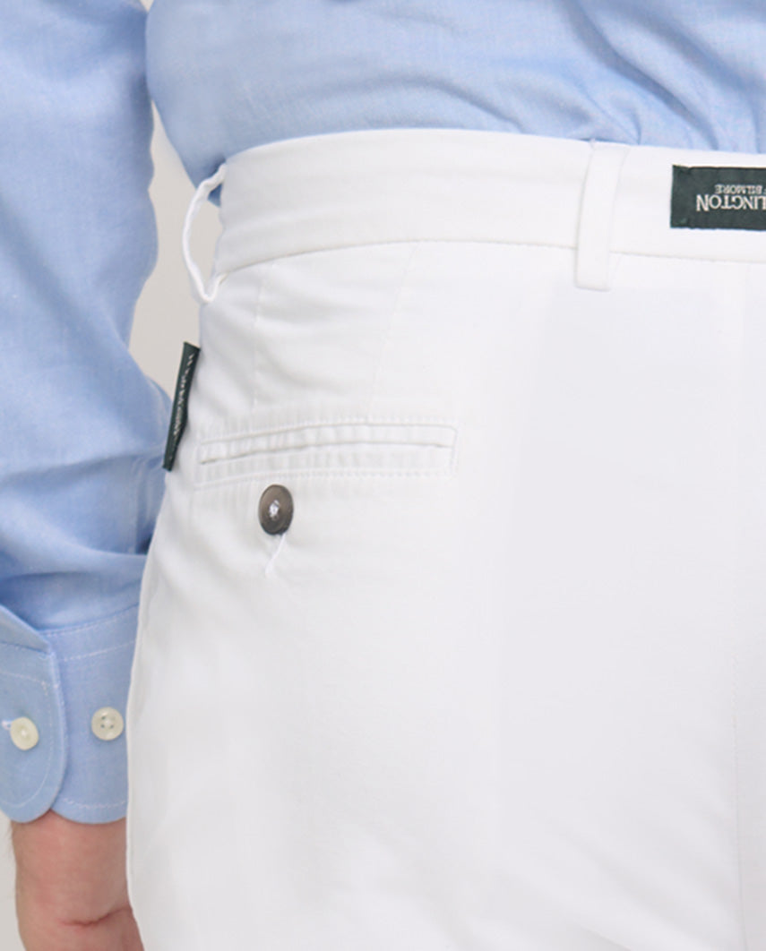 Fine Men's Chinos "Mr. Jones" in white