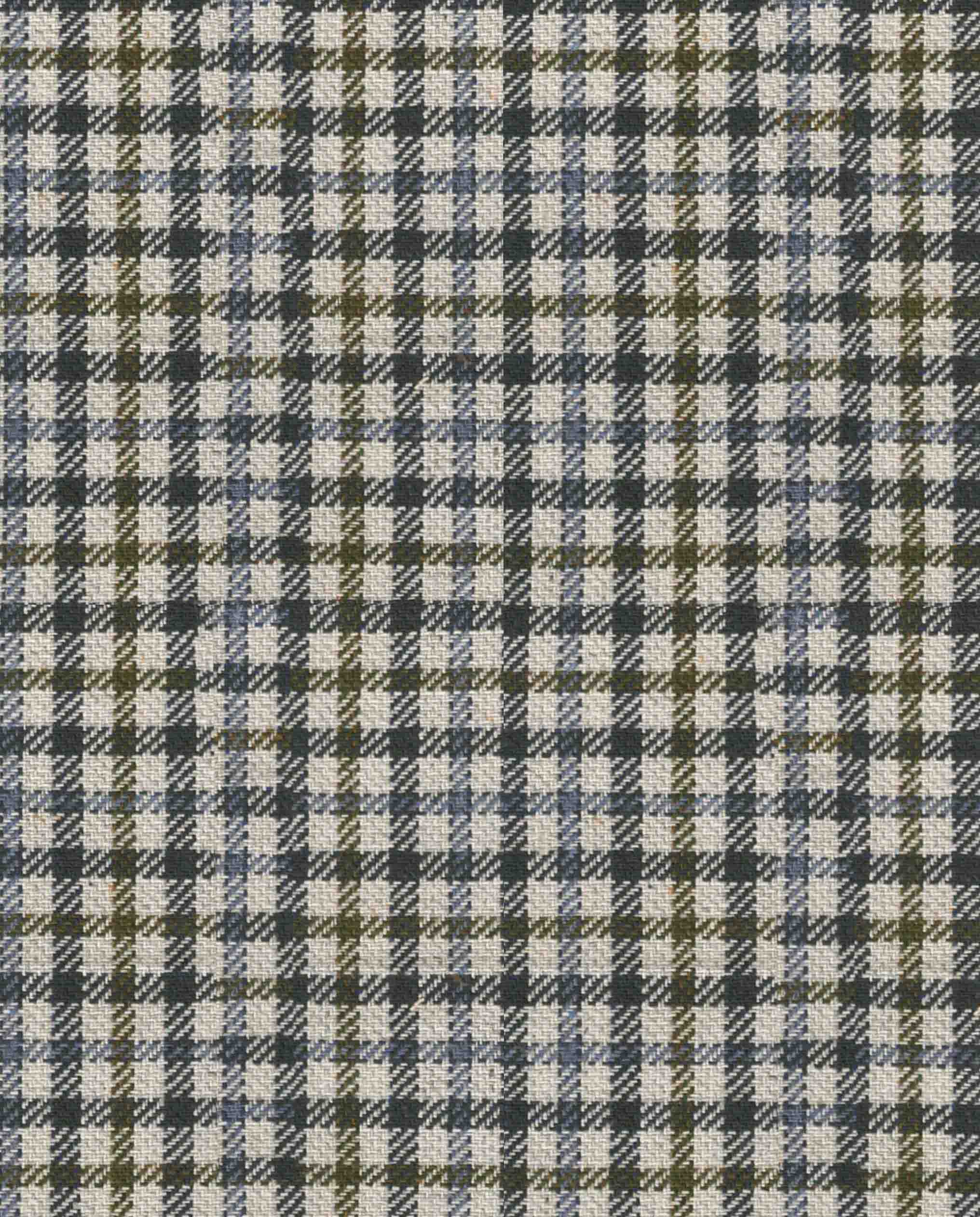 Sommerweste "Wales" aus Seide in beige-blau-grünem Karo