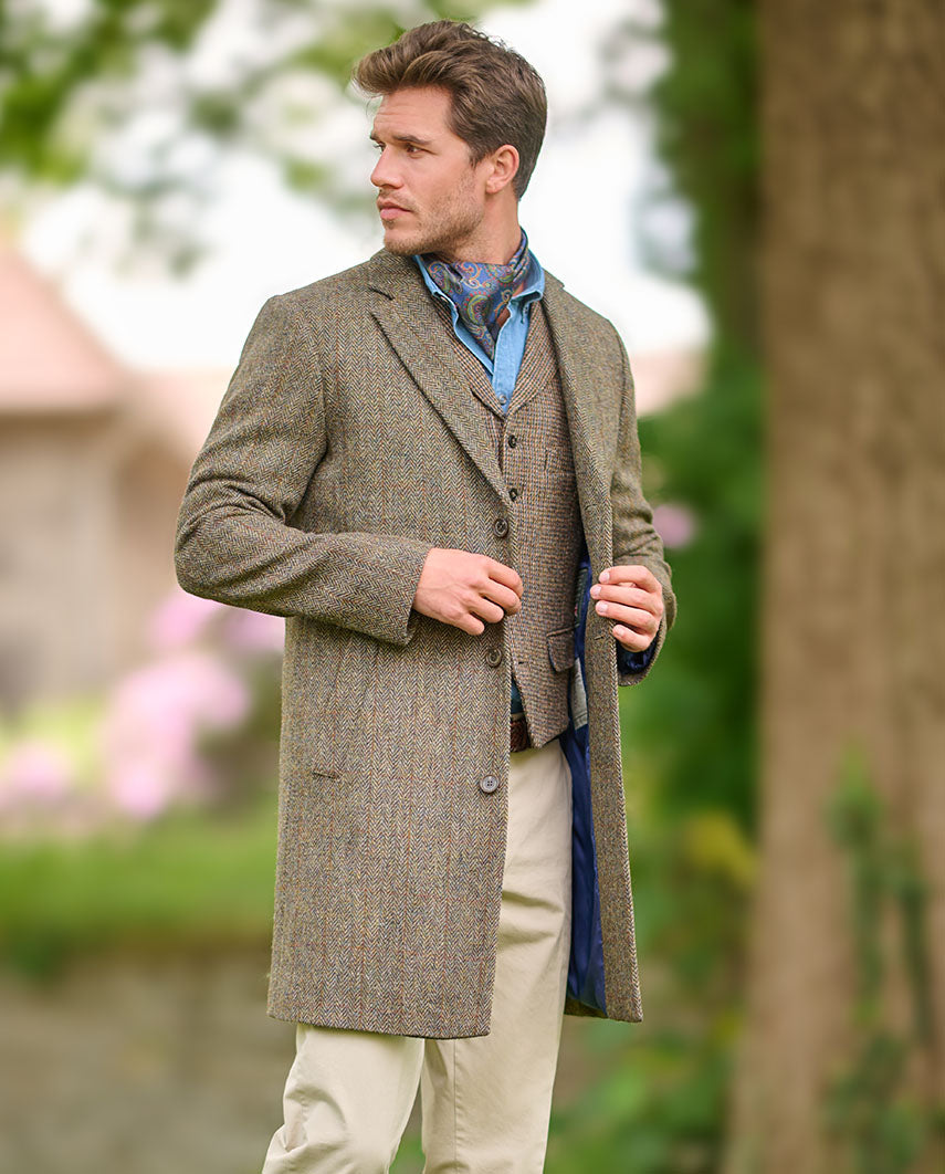 Harris Tweed Blazermantel “Barney” für Herren in evergreen