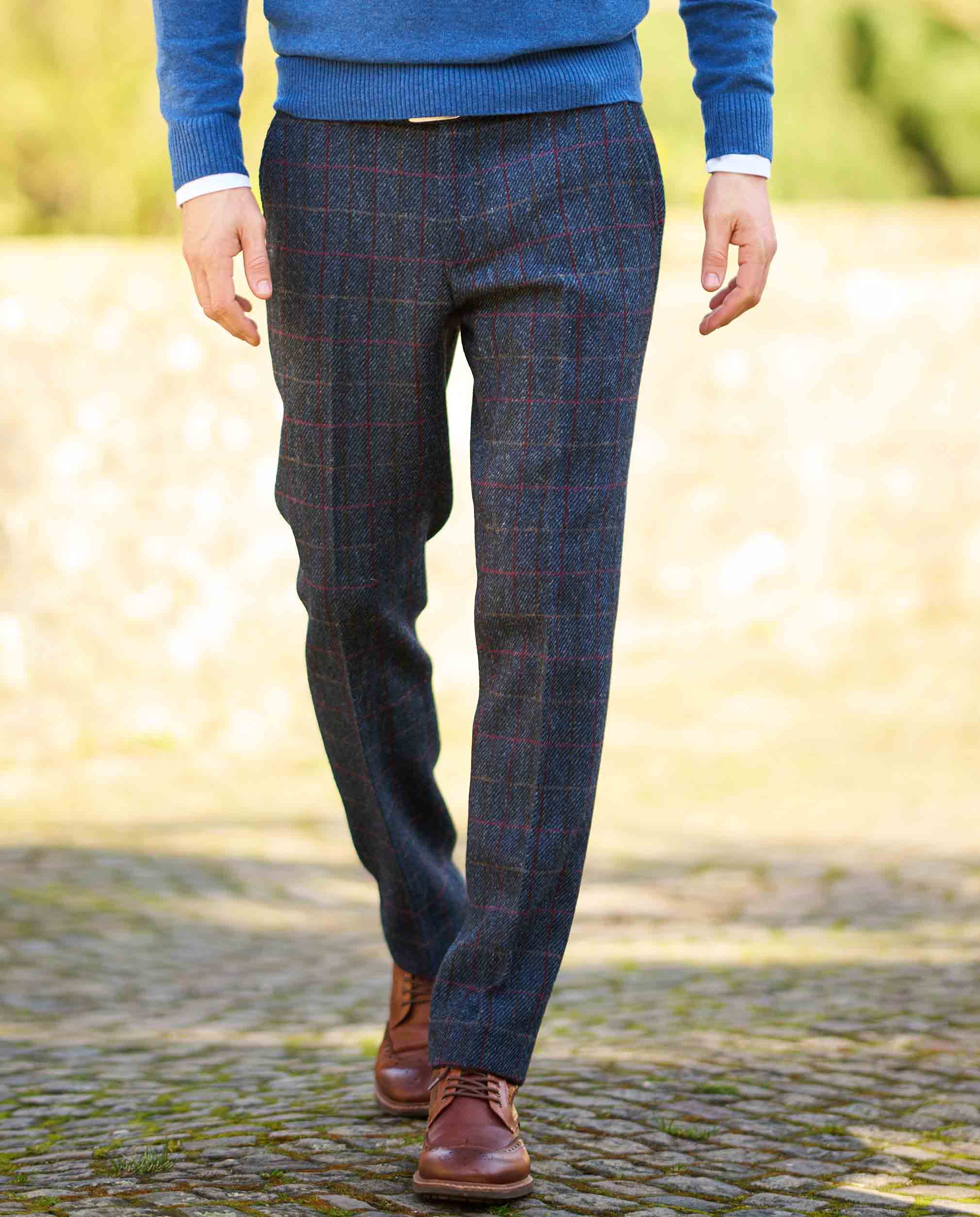 Harris Tweed Hose ”Mr. Miller ” in scottish blue