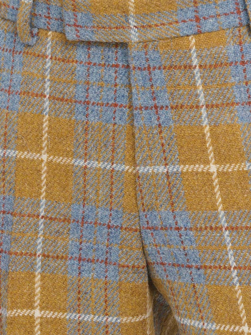 Harris Tweed Hose ''Mr. Miller " in amber check