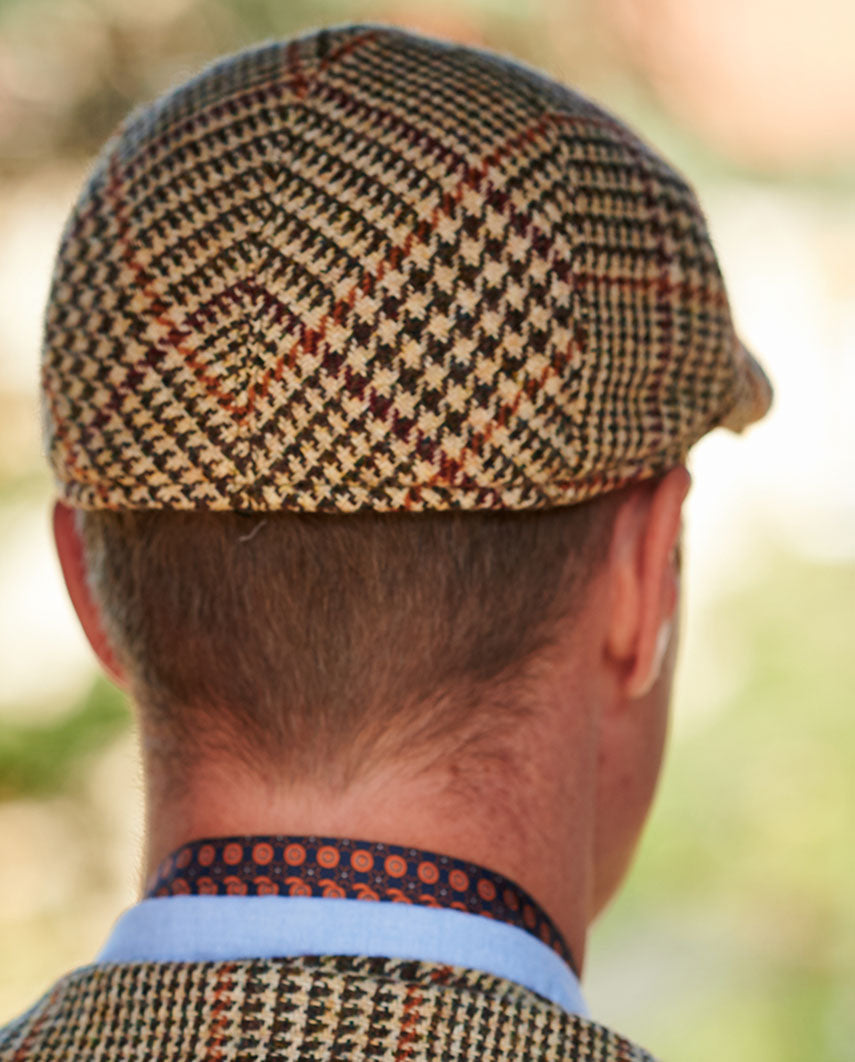 Harris Tweed Mütze ”Henry Cap” im scottish Check