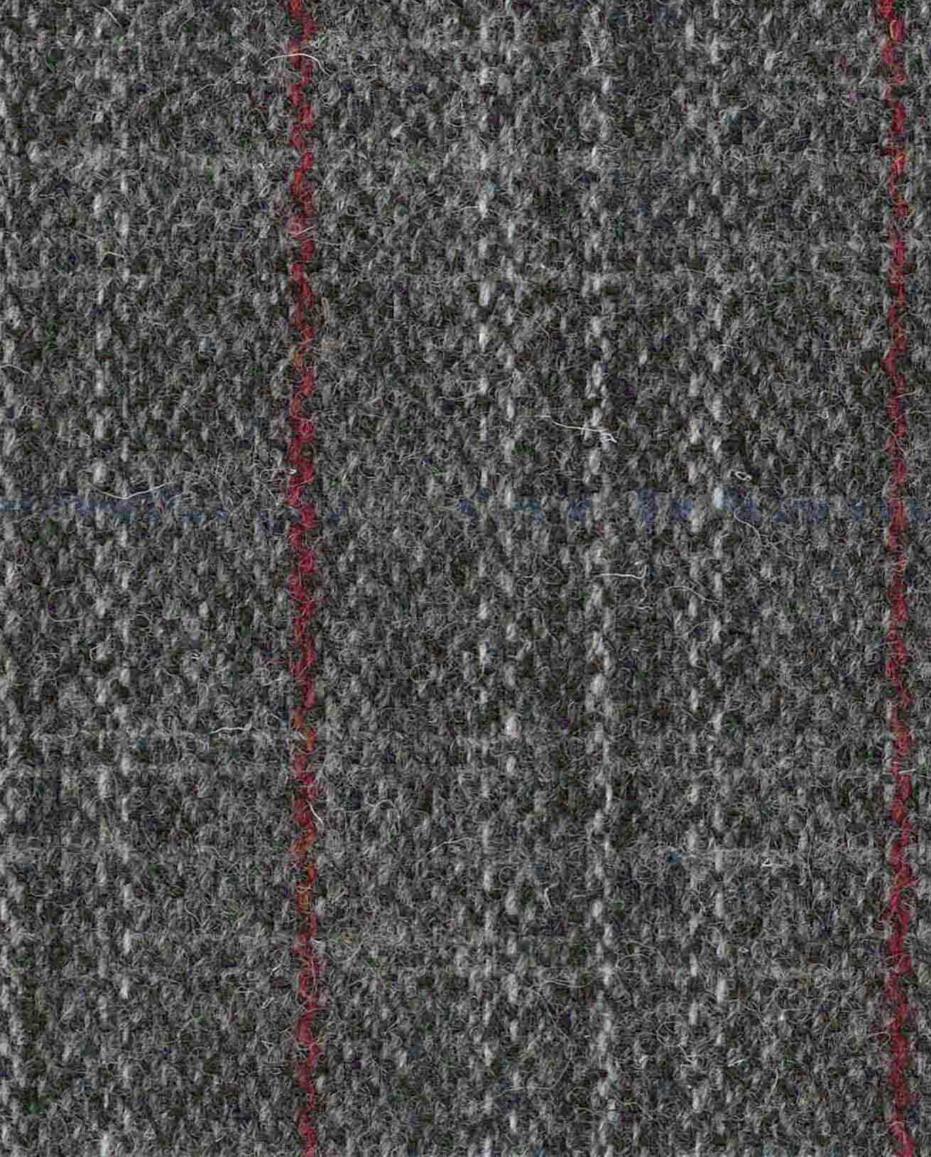 Harris Tweed Mütze "Henry Cap" in grey-red-blue Overcheck