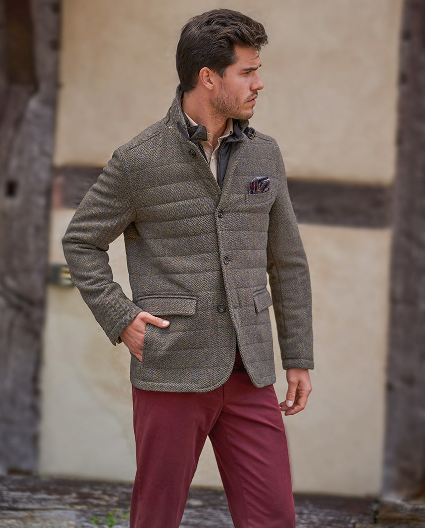 Herren Tweed Jacke ''Austria'' Jacke in green Hill Tweed