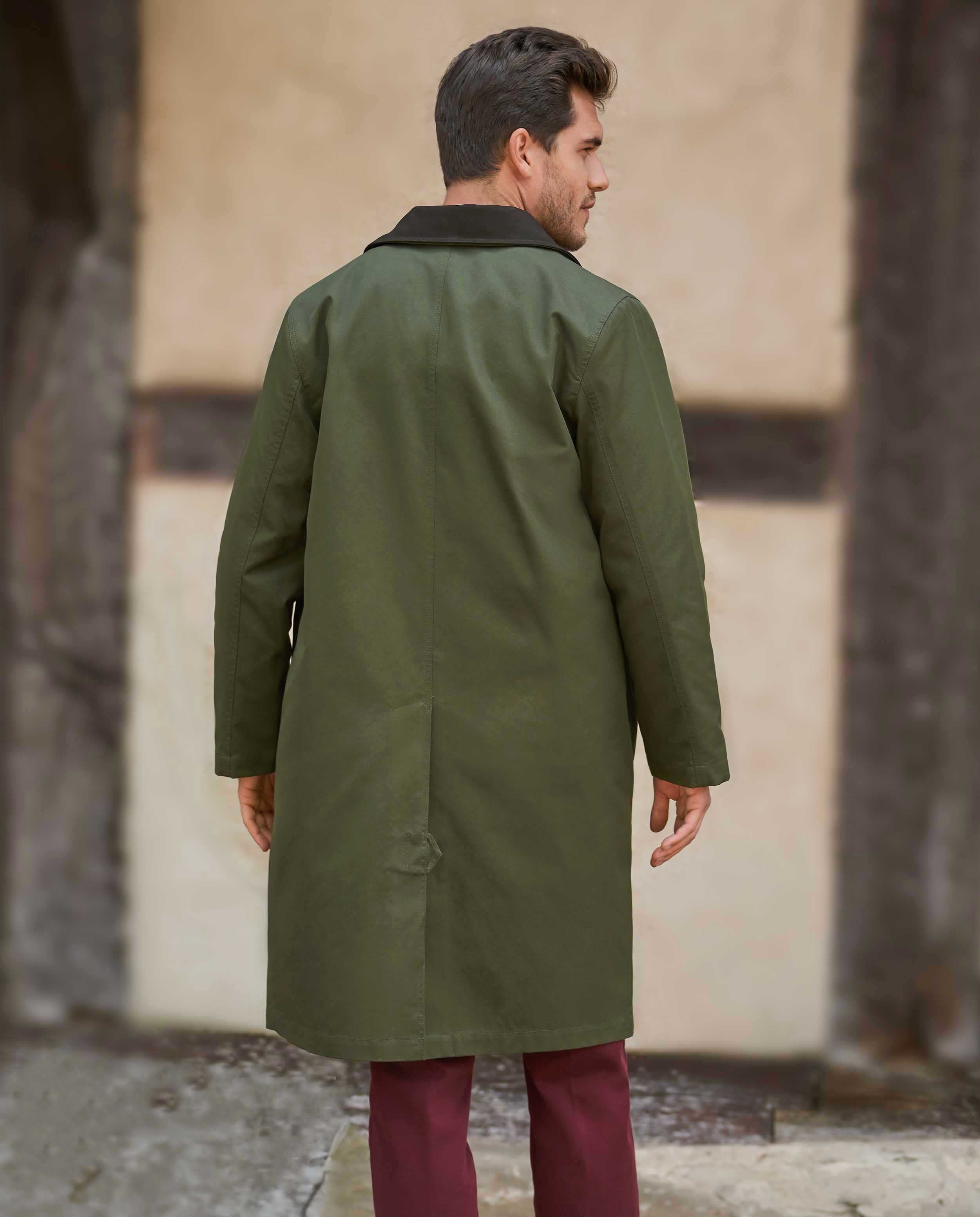Herrenmantel ''Finchester all season'' in oliv mit heraustrennbarem Wollfutter