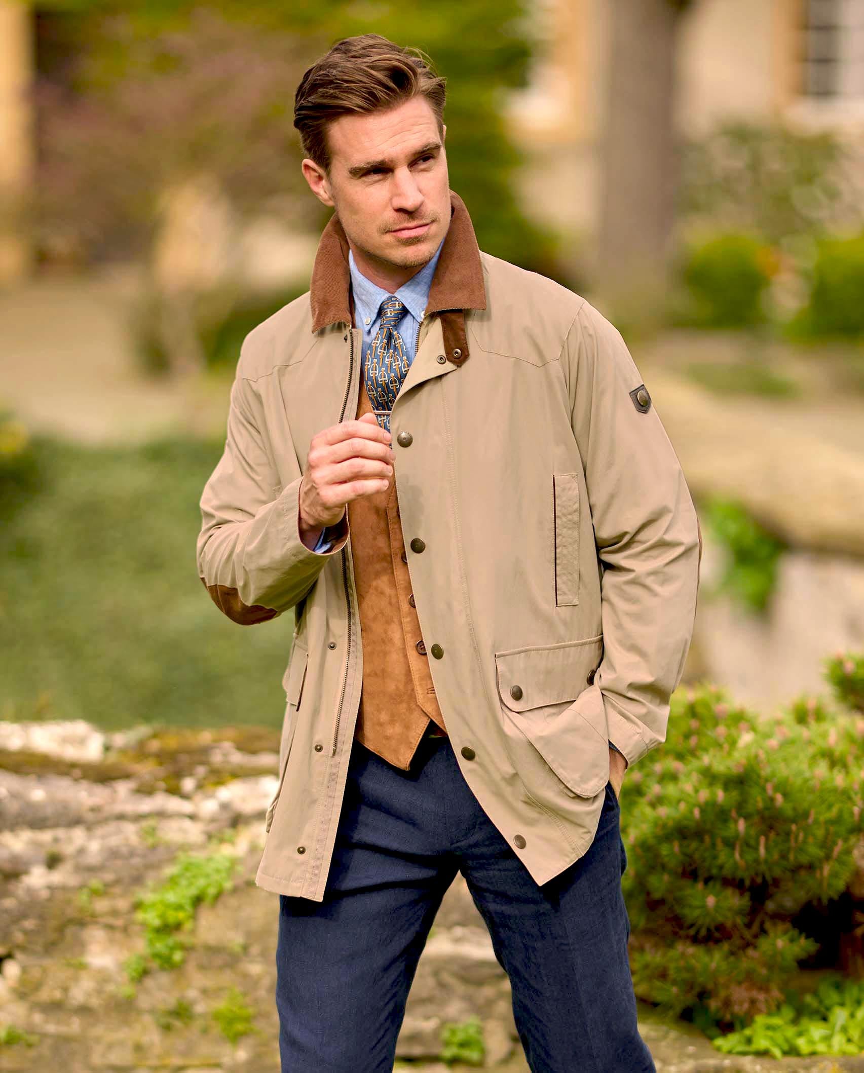 Leichte Herren Country-Jacke ''Glenfield II'' in sand