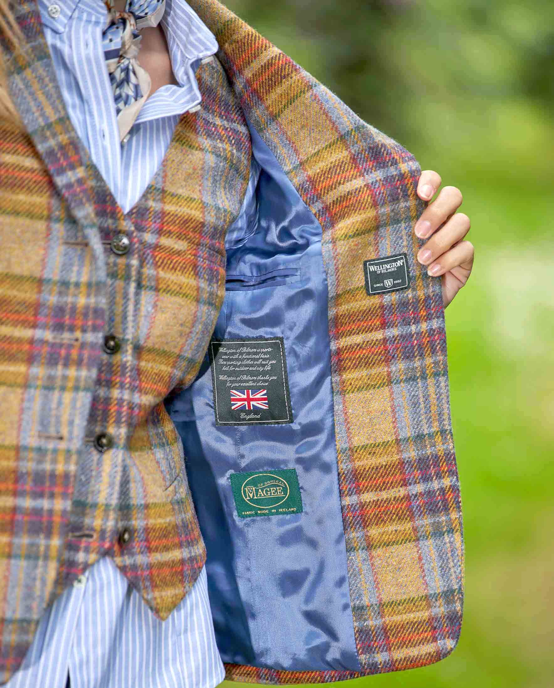 Magee Damen-Tweed Blazer ''Ladiesclub'' im Multicolor Check