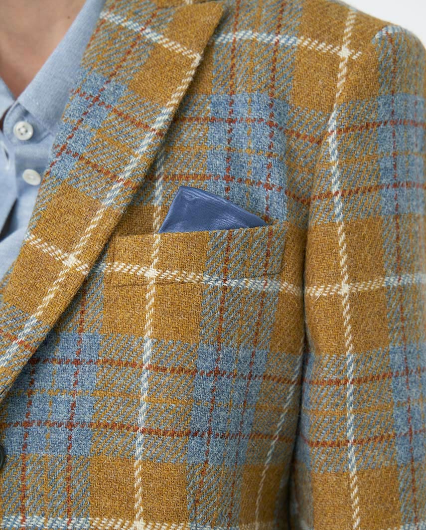 Harris Tweed Blazer ''Ladiesclub'' in amber check