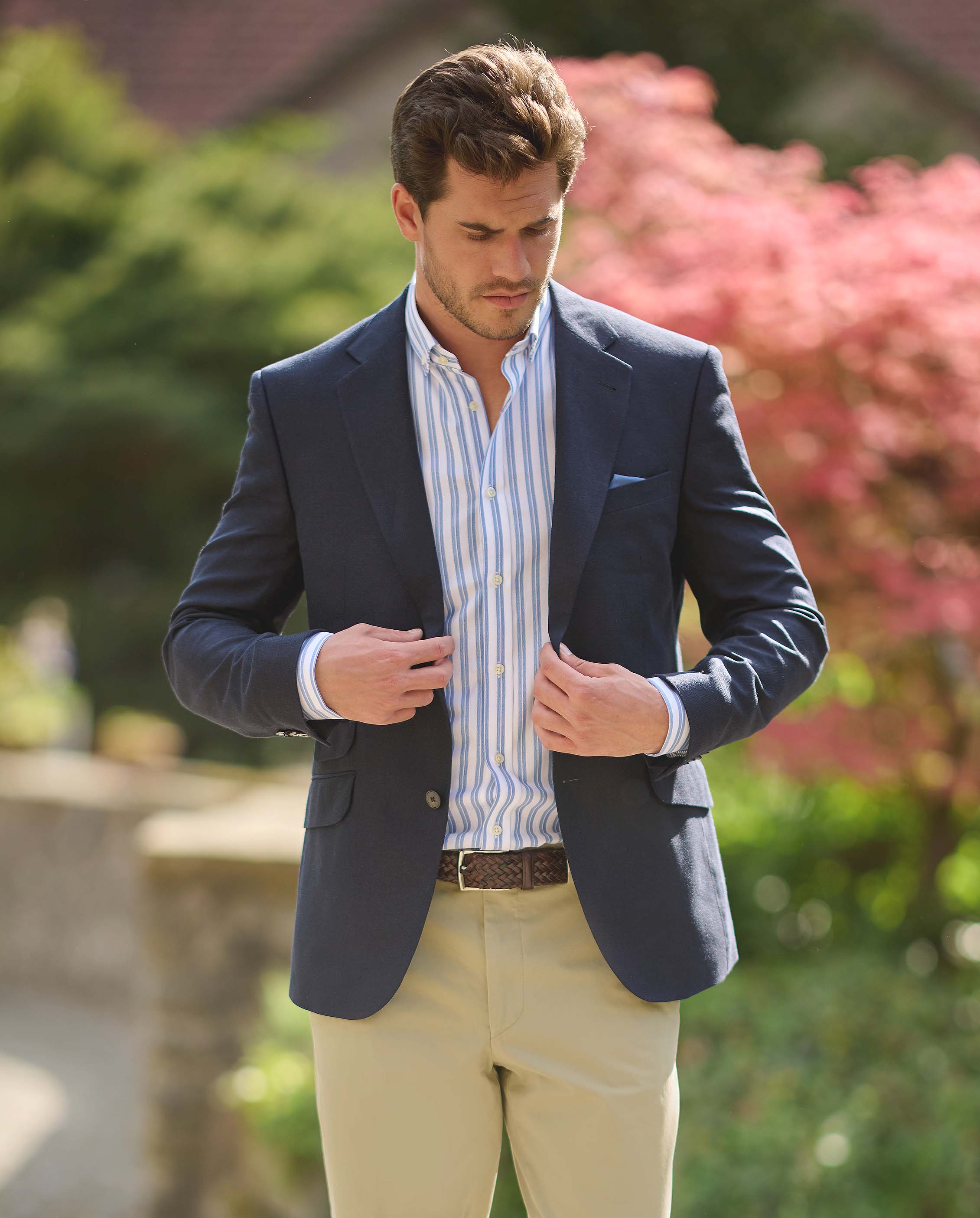 Sommersakko ''London'' aus Seide in navy